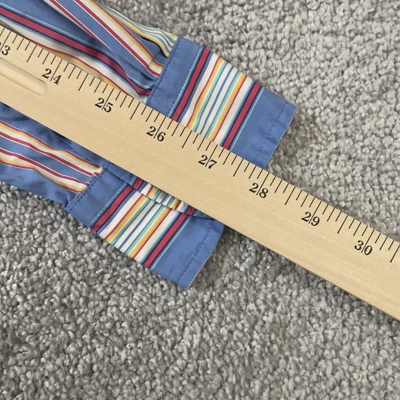Lauren Ralph Lauren Button Down Shirt Womens Size 8 Classic Multicolor Stripes - Picture 10 of 10